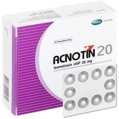 Acnotin 20 trị mụn trứng cá (3 vỉ x 10 viên)