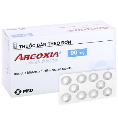 Arcoxia 90mg giảm đau, kháng viêm xương khớp (3 vỉ x 10 viên)