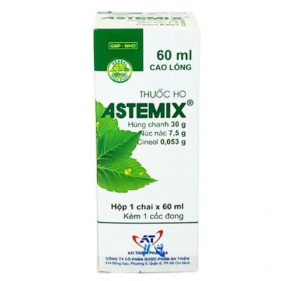Cao lỏng Astemix trị ho, giảm ho trong viêm họng, viêm phế quản chai 60ml