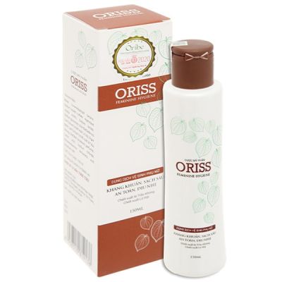 Dung dịch vệ sinh phụ nữ Oriss Feminine Hygiene kháng khuẩn, sạch sâu chai 150ml