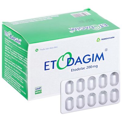 Etodagim 200mg giảm đau, kháng viêm xương khớp (10 vỉ x 10 viên)