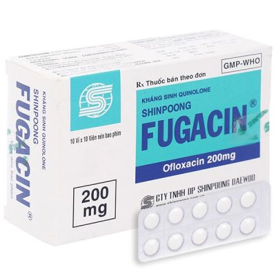 Fugacin 200mg trị nhiễm trùng gây ra bởi các vi khuẩn nhạy cảm (10 vỉ x 10 viên)