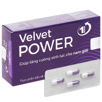 Hauora Velvet Power hỗ trợ tăng cường sinh lý nam hộp 8 viên