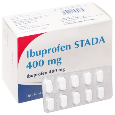 Ibuprofen Stada 400mg giảm đau, kháng viêm xương khớp (10 vỉ x 10 viên)