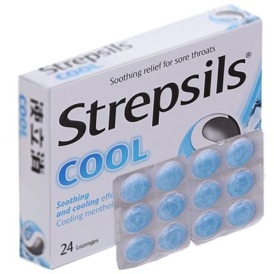 Viên ngậm Strepsils Cool kháng khuẩn, giảm đau họng (2 vỉ x 12 viên)