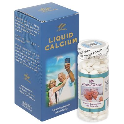 Liquid Calcium giúp xương, răng chắc khỏe, giảm nguy cơ loãng xương hộp 160 viên