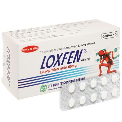 Loxfen 60mg giảm đau, kháng viêm xương khớp (10 vỉ x 10 viên)