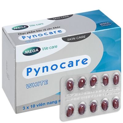 Pynocare White làm sáng, tăng đàn hồi da hộp 30 viên