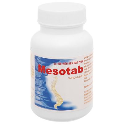 Mesotab 500mg giảm đau, kháng viêm xương khớp lọ 100 viên
