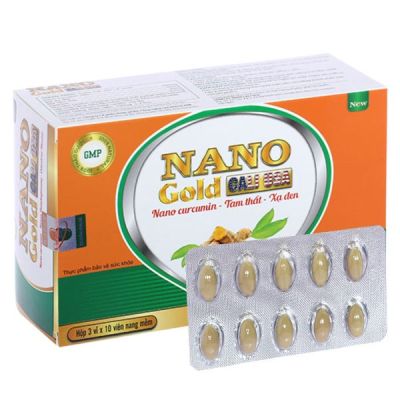 Nano Gold New Cali USA hỗ trợ giảm viêm loét dạ dày hộp 30 viên