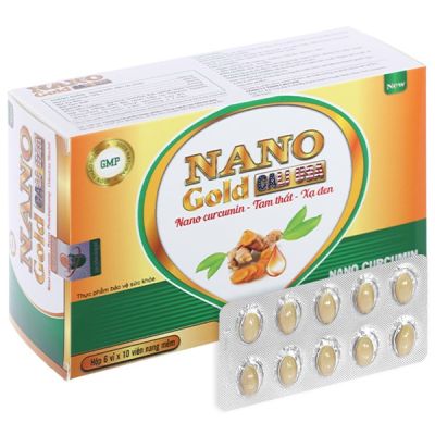 Nano Gold New Cali USA hỗ trợ giảm viêm loét dạ dày hộp 60 viên