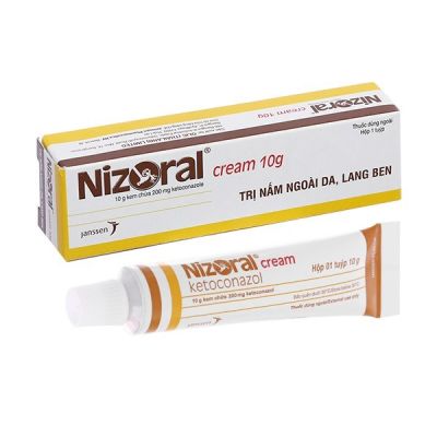 Nizoral Cream trị nấm ngoài da, viêm da tiết bã tuýp 10g