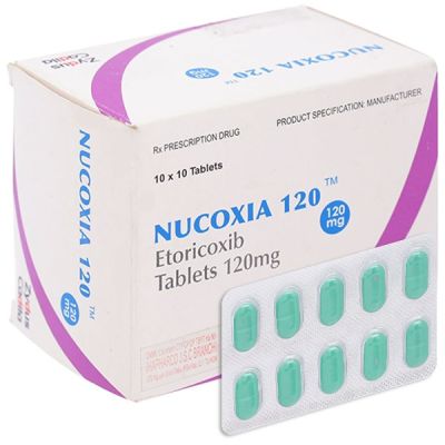 Nucoxia 120 giảm đau, kháng viêm xương khớp (10 vỉ x 10 viên)