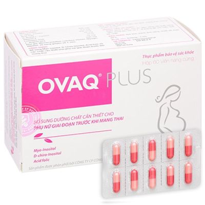 OvaQ Plus bổ sung dưỡng chất cần thiết cho phụ nữ trước khi mang thai hộp 60 viên