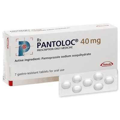 Pantoloc 40mg trị trào ngược dạ dày, thực quản (1 vỉ x 7 viên)