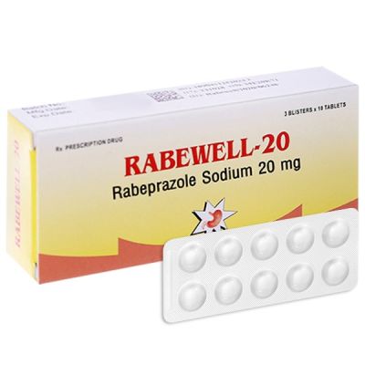 Rabewell-20 trị trào ngược dạ dày, thực quản (3 vỉ x 10 viên)