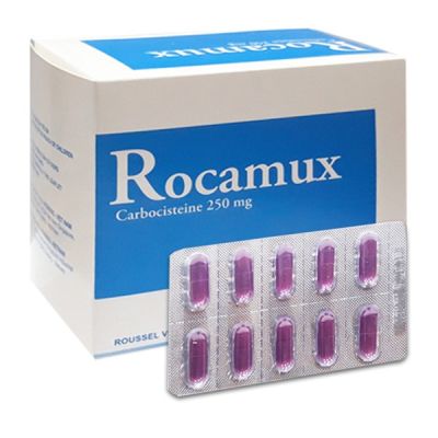 Rocamux 250mg trị rối loạn tiết dịch hô hấp (10 vỉ x 10 viên)