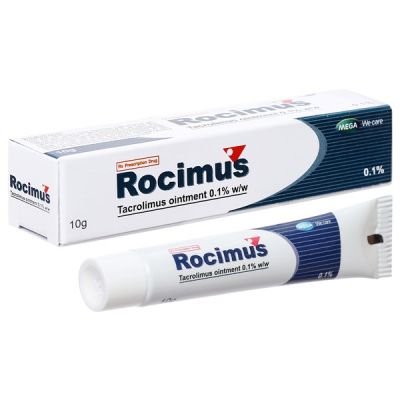 Thuốc mỡ bôi da Rocimus 0.1% trị chàm thể tạng tuýp 10g