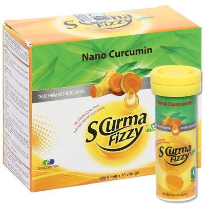 Viên sủi Scurma Fizzy New hỗ trợ giảm viêm loét dạ dày hộp 2 tuýp x 10 viên