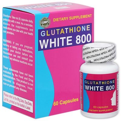Glutathione White 800 làm trắng da, giảm nám chai 60 viên
