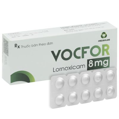 Vocfor 8mg giảm đau, kháng viêm xương khớp (3 vỉ x 10 viên)