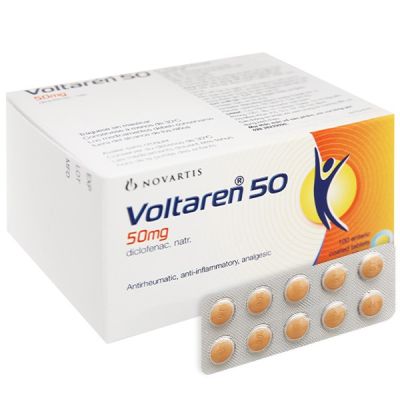 Voltaren 50mg giảm đau, kháng viêm xương khớp (10 vỉ x 10 viên)